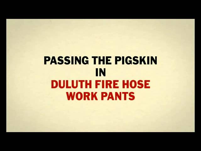 Duluth Trading TV Spot, 'Fire Hose Work Pants vs. Hail Mary Hog