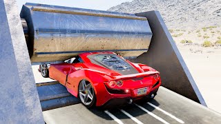 Ferrari F8 Tributo Crash Testing 4K (Beamng.drive Real Car Mod)
