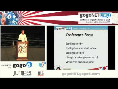 gogoNET LIVE! IPv6 Conference: Welcome to gogoNET LIVE! 2010 by Bruce Sinclair