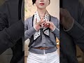 💖 Cute Korean Scarf Style in 10Seconds#cutestyle #koreanlook #scarfwear #fashiontrend#shortfeeds#1m