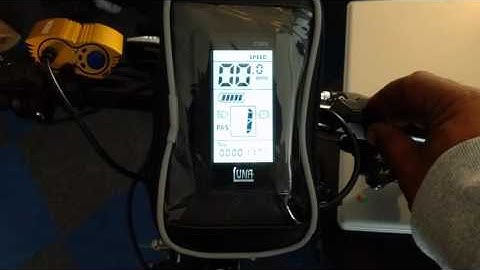 Scrolling through bafang c965 settings