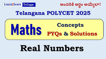 Polycet 2025 Maths Real Numbers Important Questions | Telangana Polycet 2025