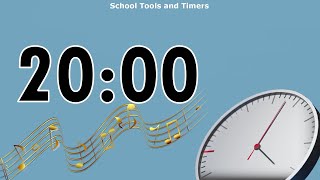 20 Minute Countdown Timer - Analog Clock 🕒 Gentle Alarm screenshot 4