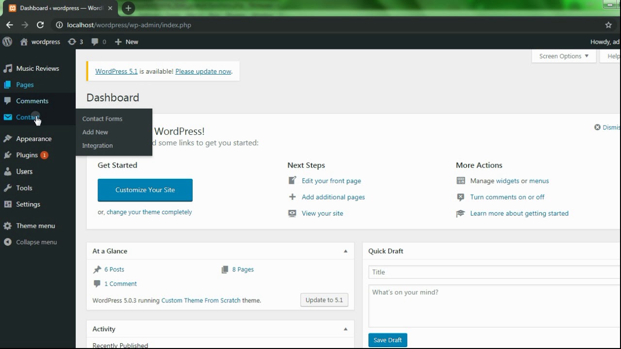 Wordpress How to Remove Menu admin page - YouTube