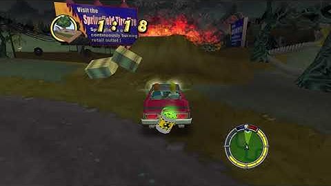 Alien "Auto" topsy Part 2 - Level 7 Mission 6 [Simpsons Hit And Run]