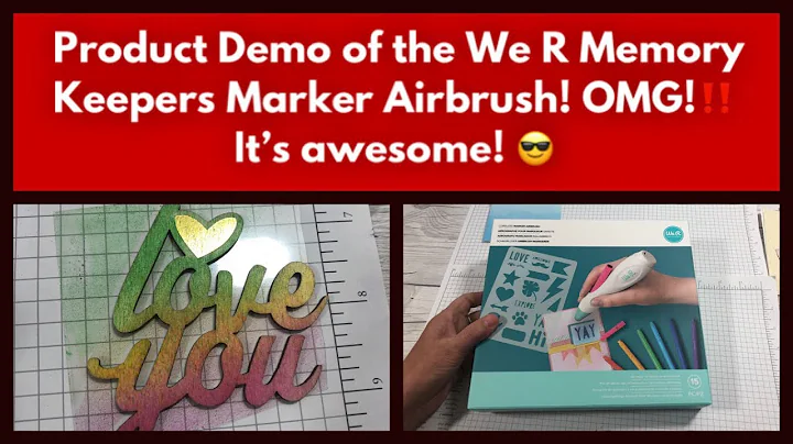 Product Demo of the We R Memory Keepers Marker Airbrush! OMG!‼️ It’s awesome! 😎