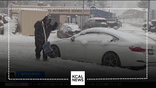 Latest storm creates winter wonderland in Wrightwood, much to the dismay of drivers