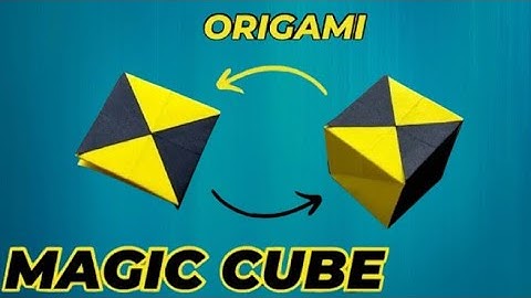 DIY Transforming Paper Magic Cube