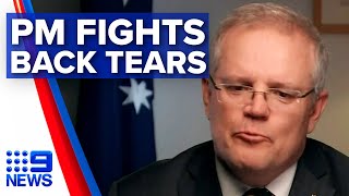 Coronavirus: PM fights back tears talking about restrictions | Nine News Australia