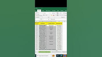 How to Select Entire Columns with blank cells in Excel  #excel #excelwallah #shorts
