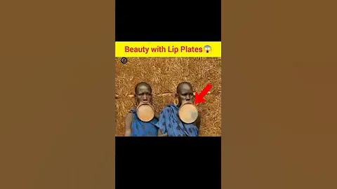 Beauty with Lip Plates😱  #shorts