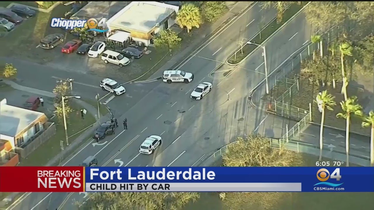 Fort Lauderdale police investigating after child struck by car - YouTube