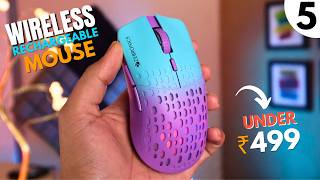 Top 5 Best Wireless Mouse Under 500🔥Wireless Rechargeable Mouse Under 500 in India 2025