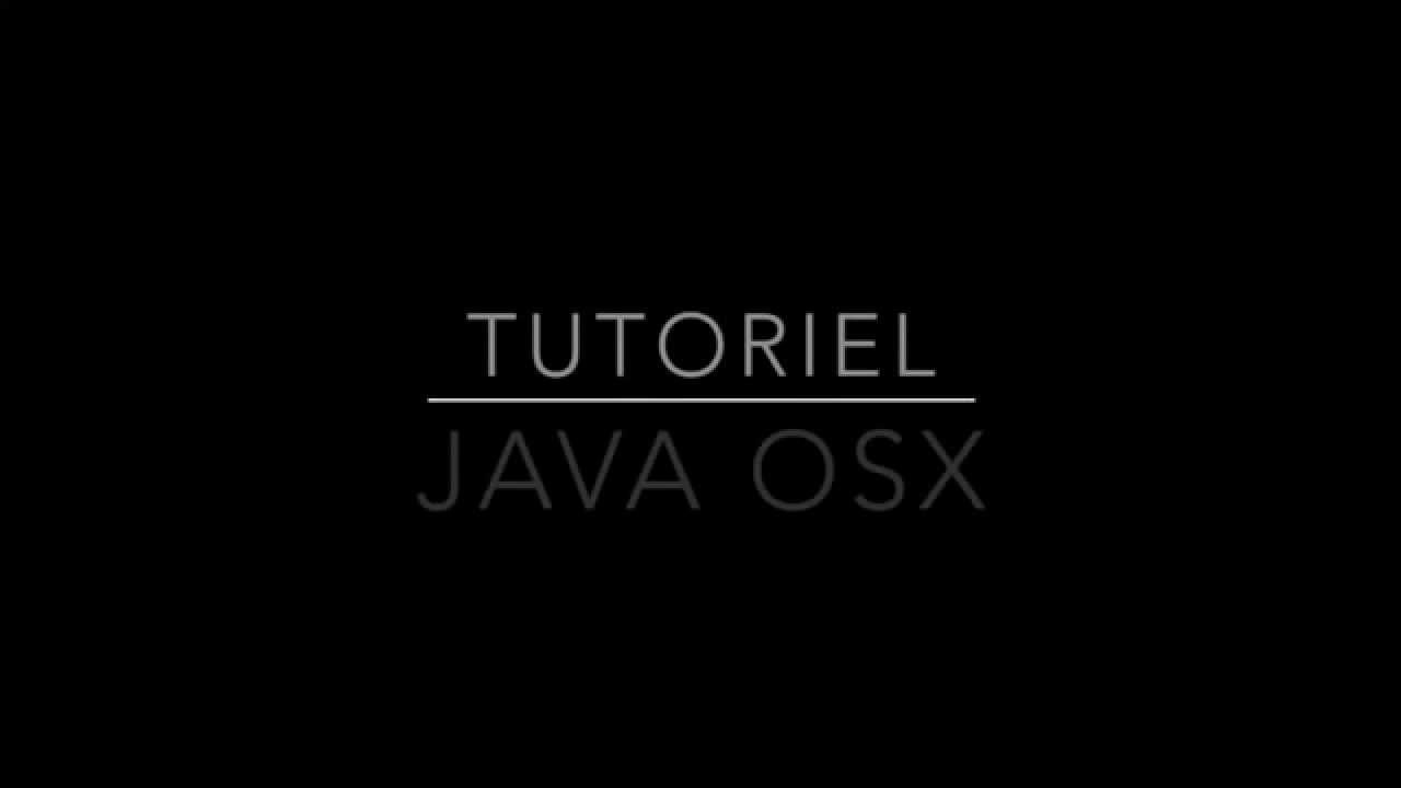 Tutoriel Java Mac - YouTube