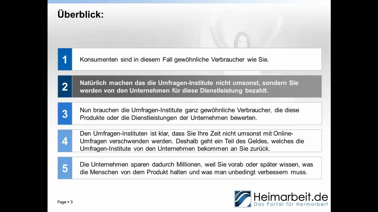 Heimarbeit Umfragen Heimarbeit Umfragen