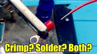 To crimp or to solder terminal connectors
