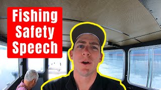 Captain Safety Speech Before a Fishing Charter