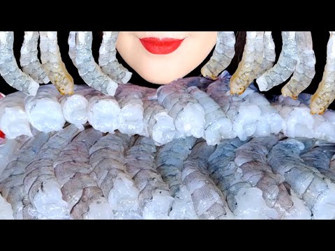 제철 싱싱한 생새우 회 나바먹방 FRESH SHRIMP SASHIMI IN SEASON 旬の新鮮な生海老の刺身 ASMR MUKBANG