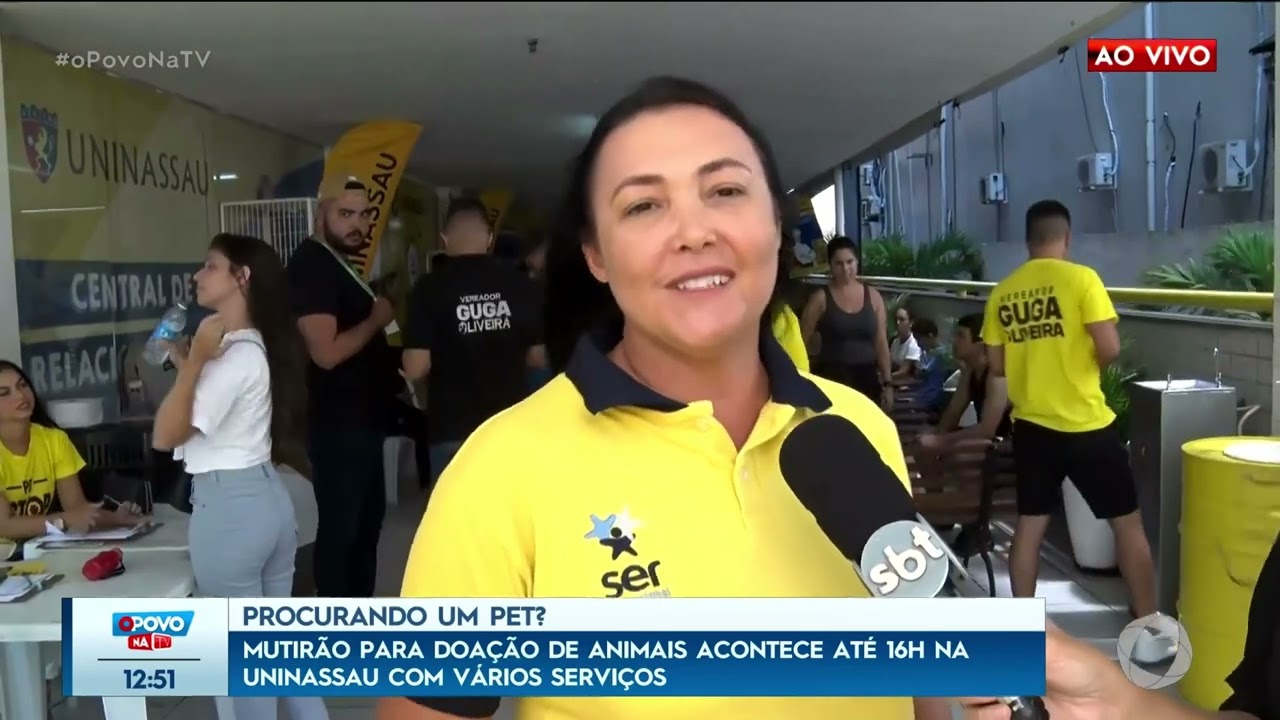 Mutirão para doação de animais acontece até 16h na Uninassau com vários serviços - O Povo na TV