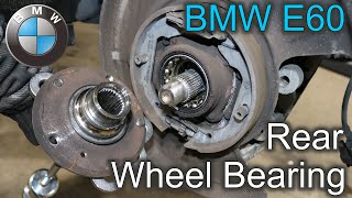 How to remove Rear Wheel Bearing BMW E60 | DIY