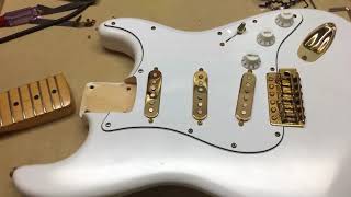 Custom Fender Strat - Setup, Cleanup, and a New Nut