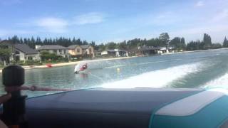 9 year old slalom waterskiing superstar skis 46km on 18.25m line