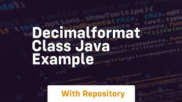 decimalformat class java example