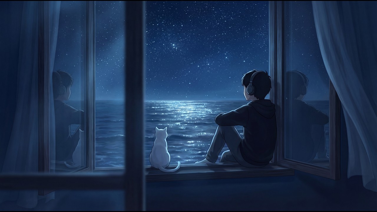 Sad Cinematic Piano — Night Ocean Instrumental | Deep Focus & Emotional Music