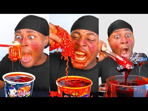 Extreme Spicy Buldak Challenge Compilation pt 2 | @JOMBOSPICE 
