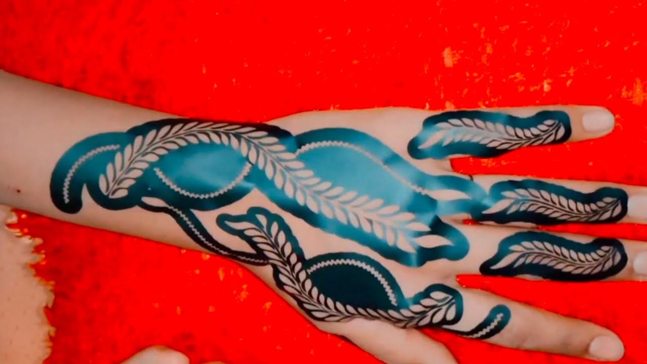 beautiful sticker mehndi design
