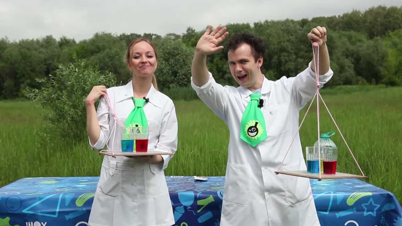 Шоу профессора Николя. Центрифуга со стаканами - YouTube