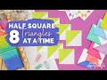 How to Sew a Half Square Triangle - Eight at a Time