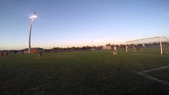 Jaime Griggs shooting on goal