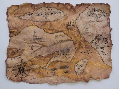 Art Ideas - Create your own Treasure Map! - YouTube