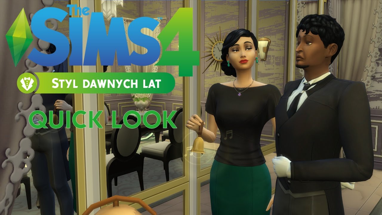 The Sims 4 Styl Dawnych Lat Quick Look - The Sims 4 Akcesoria Styl Dawnych Lat - YouTube