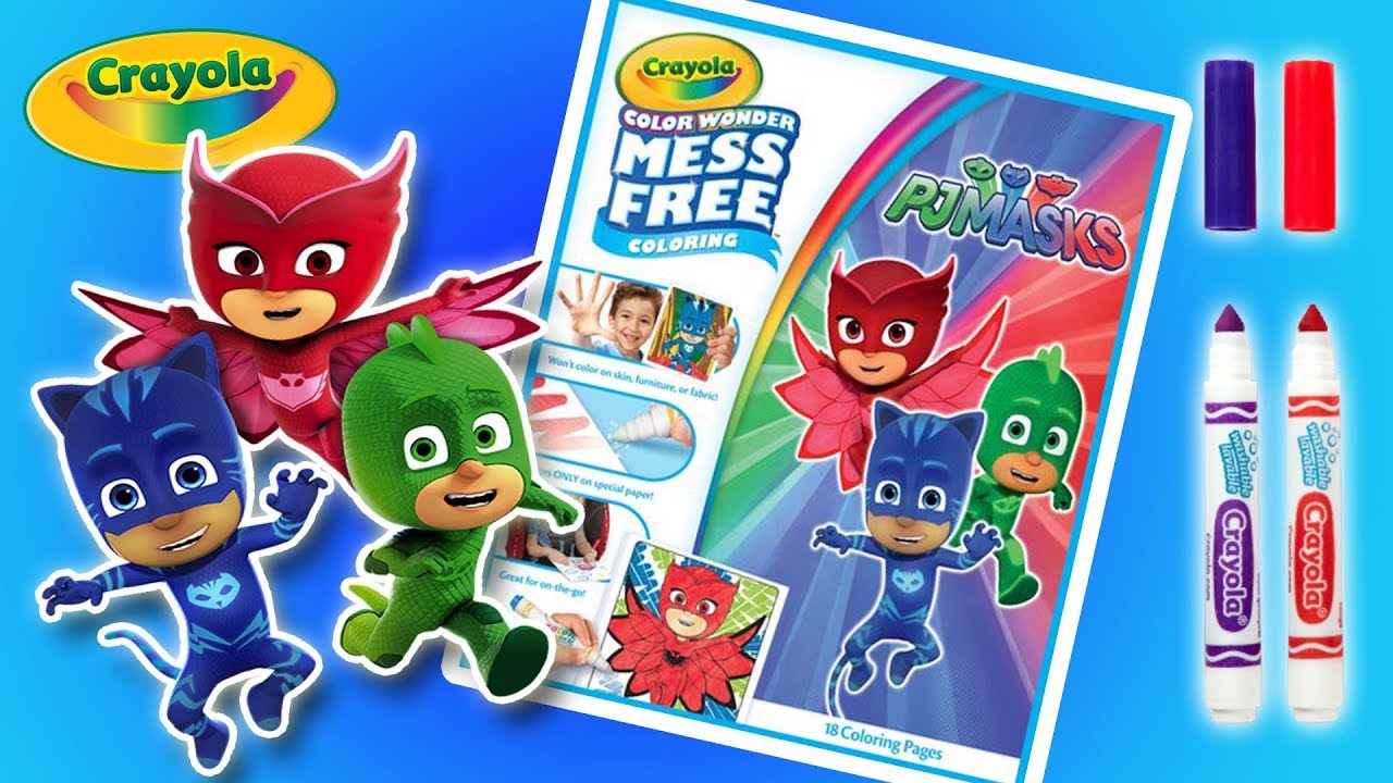 PJ MASKS CRAYOLA COLOUR WONDER COLOURING IN FUN Little Kelly