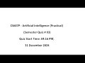 cs607p / quiz 3/Artificial intelligence/quiz 3 graded quiz/ practical subject quiz/quiz preparation