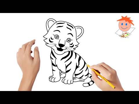 Видео: Как да нарисувате тигър с молив
