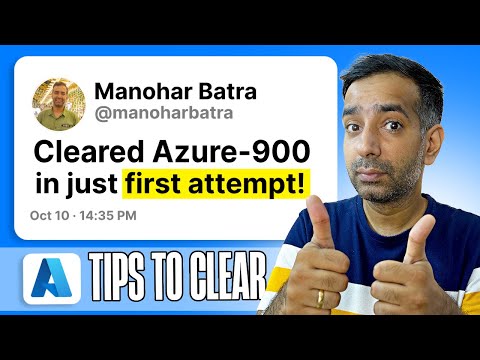 How I cleared Azure AZ-900 certification in first attempt | Tips and Tricks