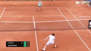 Insane Spinning forehand winner from off the court!!! | Hot Shots | Girona Challenger