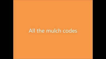 Binweevils all of the mulch codes