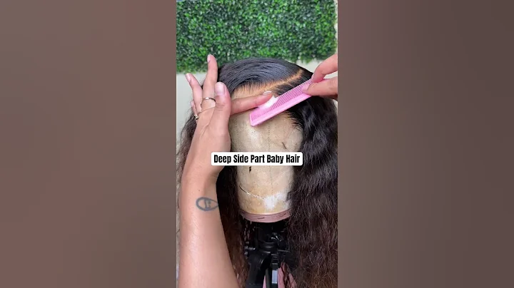 Side Part Closure Wig Baby Hair Tutorial #explore #hairstyle #hairtutorial #wigs #sidepart #wigmaker