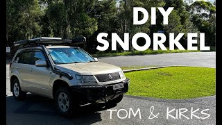 DIY Custom Stainless Steel Snorkel - Suzuki Grand Vitara I Put A Custom Stainless Steel Snorkel On The Grand Vitara