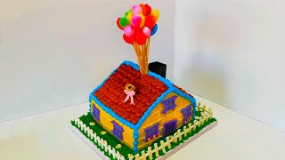 Flying House In Up Movie Fairy Tale House Cake