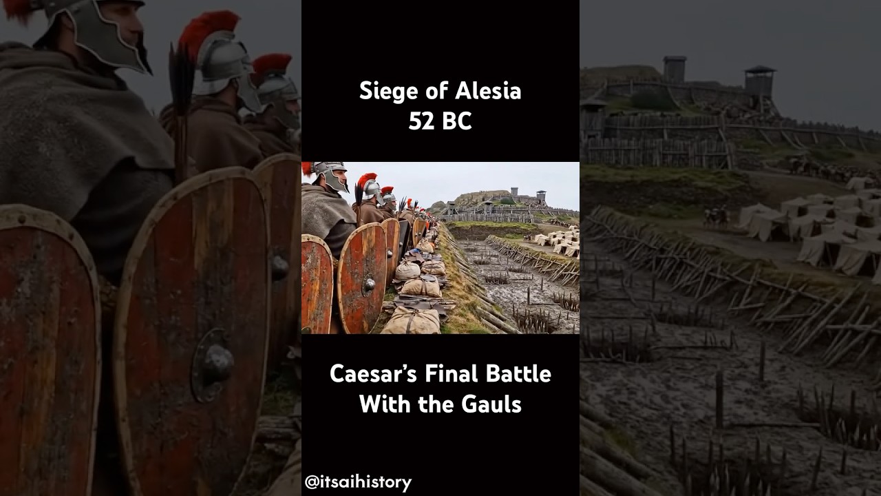 🛡️ 52 BC | Siege of Alesia | Julius Caesar’s Final Battle Against the Gauls | Rome