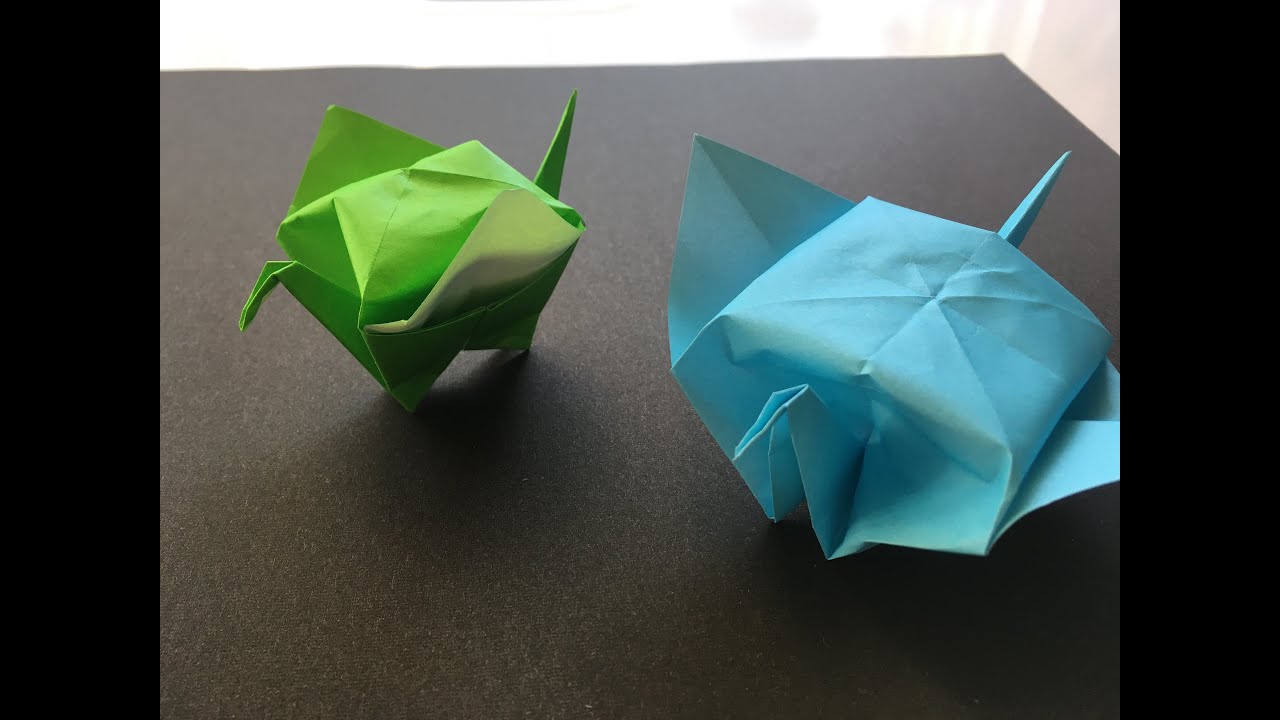 y*o様 鶴 Traditional Japanese Origami: Puffed-up Sparrow - YouTube