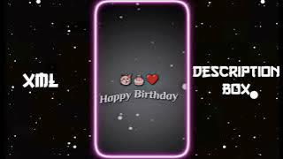 HAPPY BIRTHDAY 🥳🎉 | New 3D XML File 🎟️ | Birthday Video Editing Xml | #alightmotion | @The_Factly