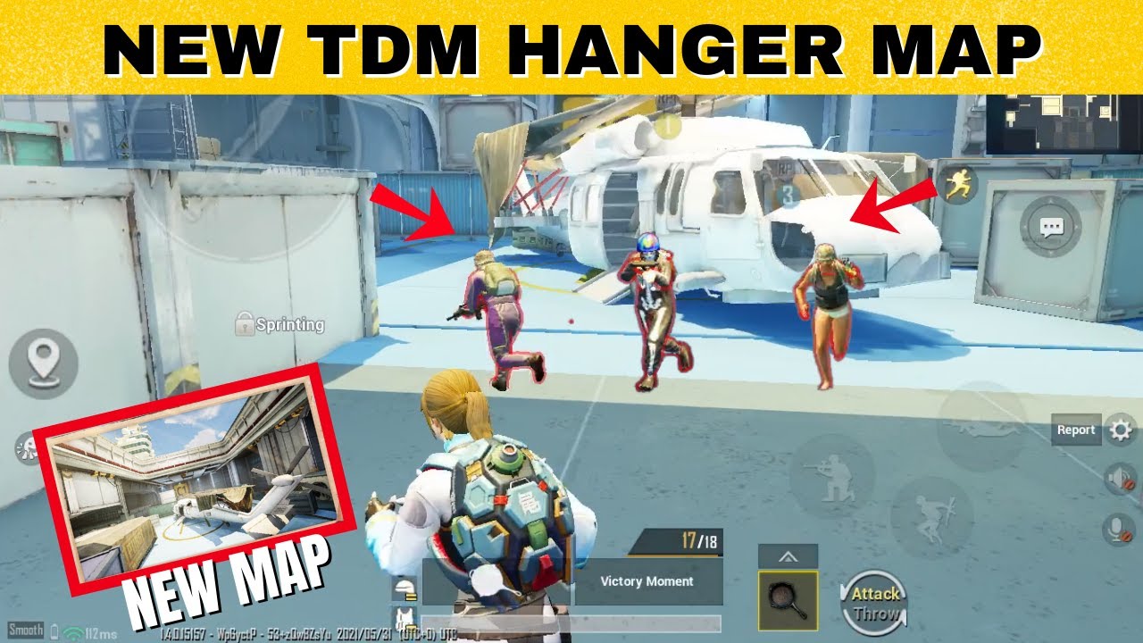 PUBG MOBILE HANGER MAP | PUBG MOBILE NEW TDM HANGER MAP GAMEPLAY - PUBG MOBILE