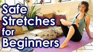 How To Stretch for Beginners, Safe Stretches for Full Body Yoga, Back & Leg Pain Relief, Sciatica