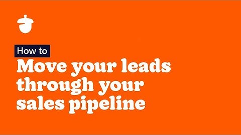 Move your leads through your sales pipeline in Nutshell